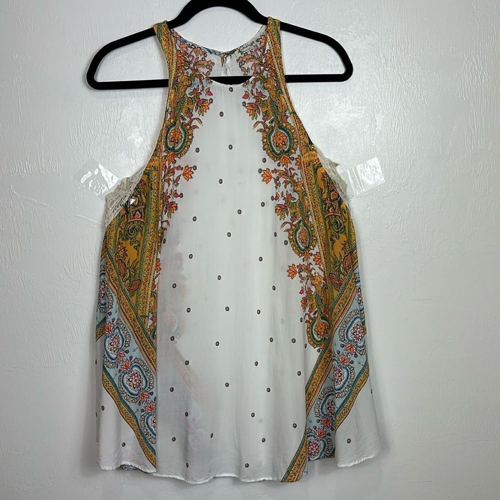 Free People Intimately Darjeeling Printed Mini Slip Dress In Ivory Combo Size XS - Picture 3 of 11